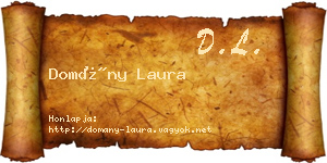 Domány Laura névjegykártya